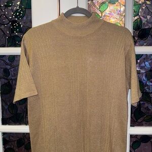 Distinctive New York Silk Blend Mock Neck Top Size XL